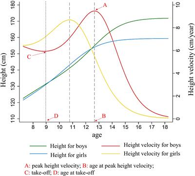 Association between height growth patterns in puberty and stature in late adolescence: A longitudinal analysis in chinese children and adolescents from 2006 to 2016